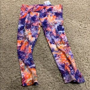Tie dye capris - new! Med/Large